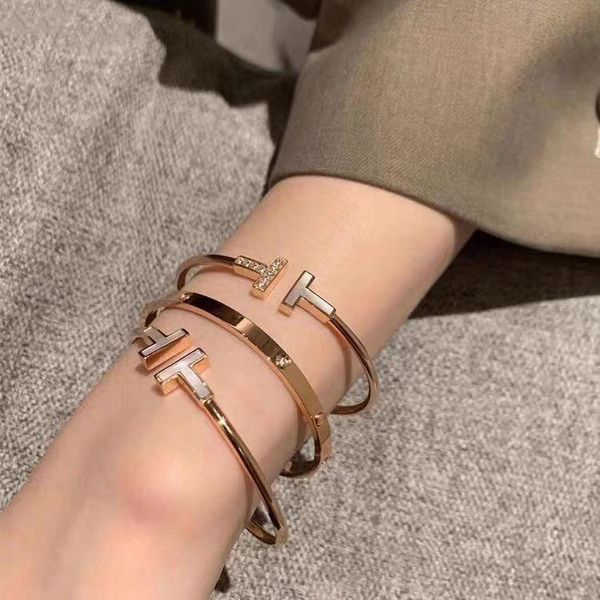 steel titanium jewelry letter t wire bracelets bangles for women pulseiras adjtable femmerary, Silver
steel titanium jewelry letter t wire bracelets bangles for women pulseiras adjtable femmerary, Silver
