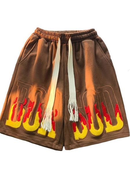 men's shorts american flame embroidery sports basketball fivepoint pants high street oversize casual shorts men women the same style 23, White;black
men's shorts american flame embroidery sports basketball fivepoint pants high street oversize casual shorts men women the same style 23, White;black