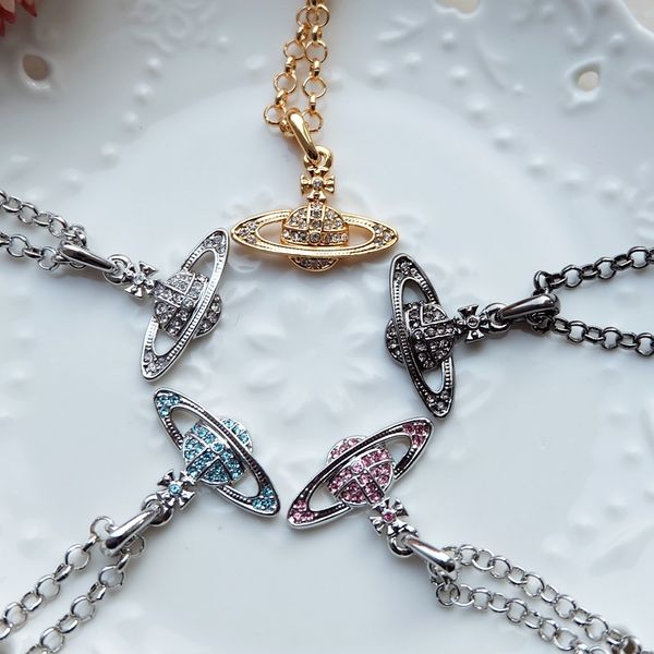 western saturn pendant luxury necklace women's jewelry couples same style men's chain fashion designer diamond inlaid festival gif, Silver
western saturn pendant luxury necklace women's jewelry couples same style men's chain fashion designer diamond inlaid festival gif, Silver