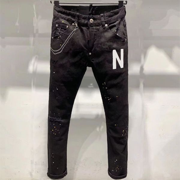 mens jeans designers womens black ripped pants fashions patchwork straight skinny fit distressed torn hole pantalones long denim youth slim, Blue
mens jeans designers womens black ripped pants fashions patchwork straight skinny fit distressed torn hole pantalones long denim youth slim, Blue