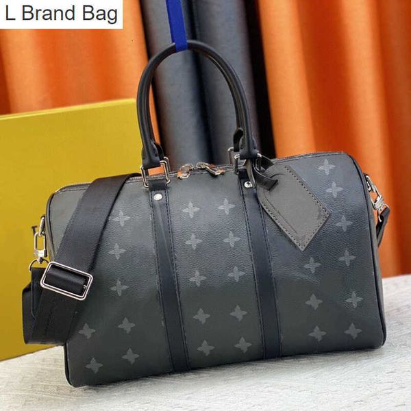 l bag large capacity portable designer bag vintage printed tote bag men and women full leather embossed travel bag classic printed shoulder, Black
l bag large capacity portable designer bag vintage printed tote bag men and women full leather embossed travel bag classic printed shoulder, Black