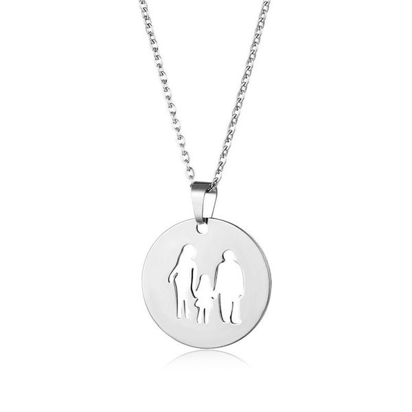 stainless steel jewelry teacher gift family forever mom dad daughter son charm necklace forever couple lovers gift, Silver
stainless steel jewelry teacher gift family forever mom dad daughter son charm necklace forever couple lovers gift, Silver