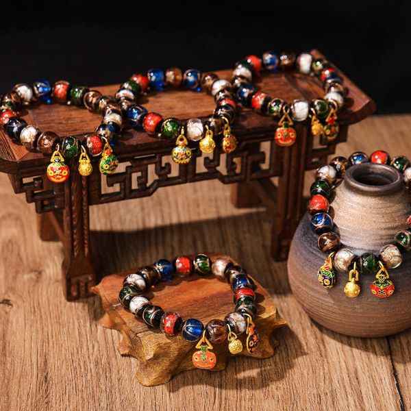 beijing old qin's fragrant grey same style gold sands and coloured glaze hand string with five elements and many treasures hand string, Black
beijing old qin's fragrant grey same style gold sands and coloured glaze hand string with five elements and many treasures hand string, Black