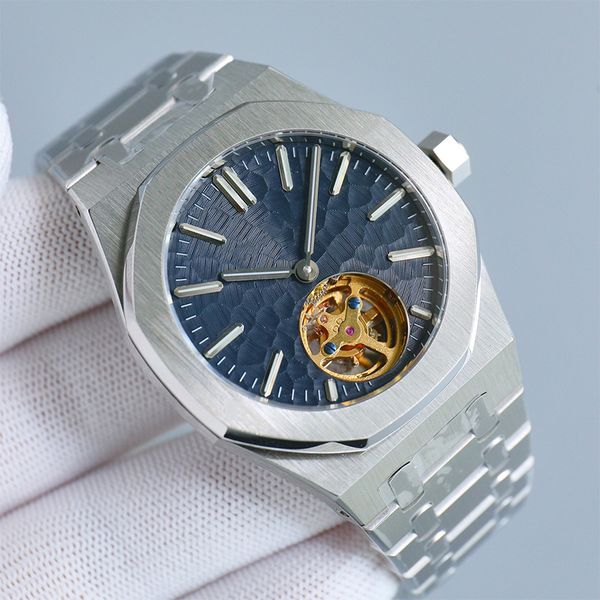 watch mens watch tourbillon mechanical movement stainless steel strap sapphire waterproof orologio di lusso fashion gradient wristwatch 41mm, Slivery;brown
watch mens watch tourbillon mechanical movement stainless steel strap sapphire waterproof orologio di lusso fashion gradient wristwatch 41mm, Slivery;brown