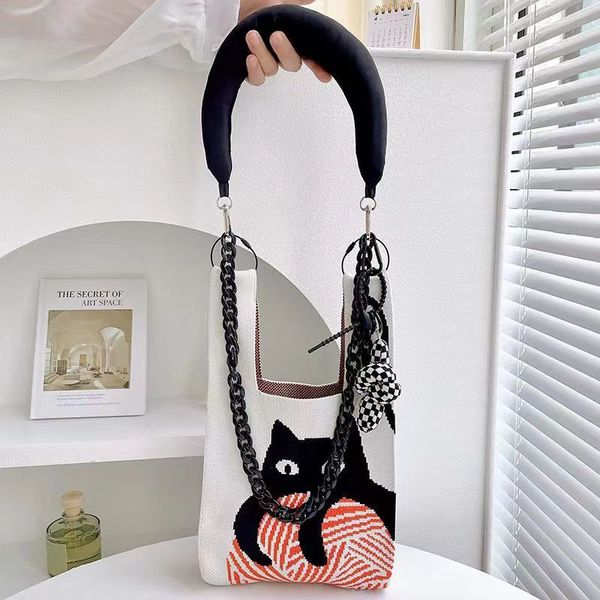 the latest fashion knit bag color contrast super cute handbag shoulder bag crossbody bag 26*47
the latest fashion knit bag color contrast super cute handbag shoulder bag crossbody bag 26*47