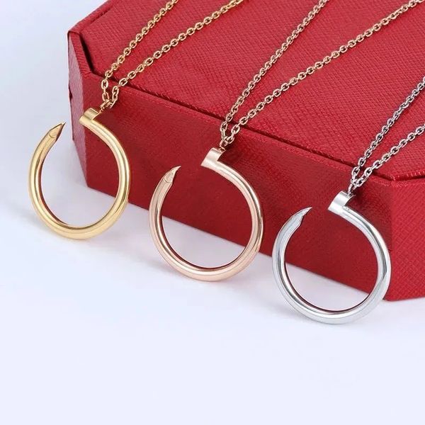 designer gold necklace for men and women trendy jewlery pendant necklace designer design stainless steel nail necklaces gifts, Silver
designer gold necklace for men and women trendy jewlery pendant necklace designer design stainless steel nail necklaces gifts, Silver
