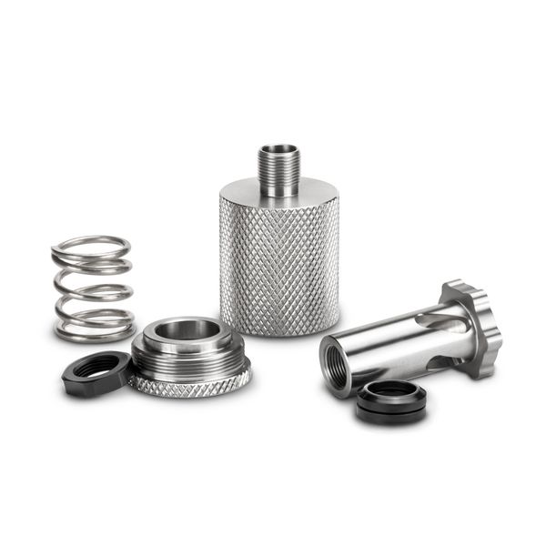 fuel filter booster stainless steel external recoil booster disconnector male to female piston nielsen device 1/2-28 .578-28 thread for solv
fuel filter booster stainless steel external recoil booster disconnector male to female piston nielsen device 1/2-28 .578-28 thread for solv