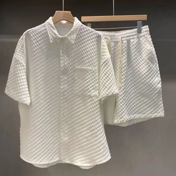 men's tracksuits men suit set casual oversize plaid lapel short shirts solid twopiece summer casual solid short sleeve fashion streetwe, Gray
men's tracksuits men suit set casual oversize plaid lapel short shirts solid twopiece summer casual solid short sleeve fashion streetwe, Gray