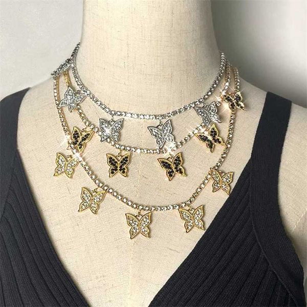 strands iced out butterfly necklace for women shiny crystal chain pendant choker trendy new rhinestone jewelry party gift 230613, Black
strands iced out butterfly necklace for women shiny crystal chain pendant choker trendy new rhinestone jewelry party gift 230613, Black
