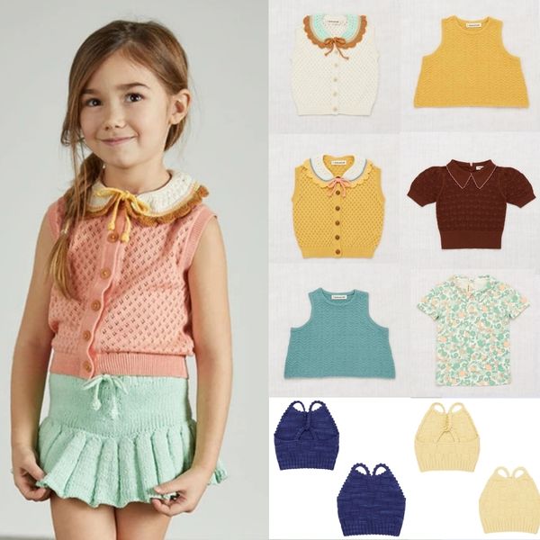 t shirts girls t shirt misha puff brand summer baby girl knit kids blouse 100 cotton hand made vest outfits boys clothes 230802, Blue
t shirts girls t shirt misha puff brand summer baby girl knit kids blouse 100 cotton hand made vest outfits boys clothes 230802, Blue