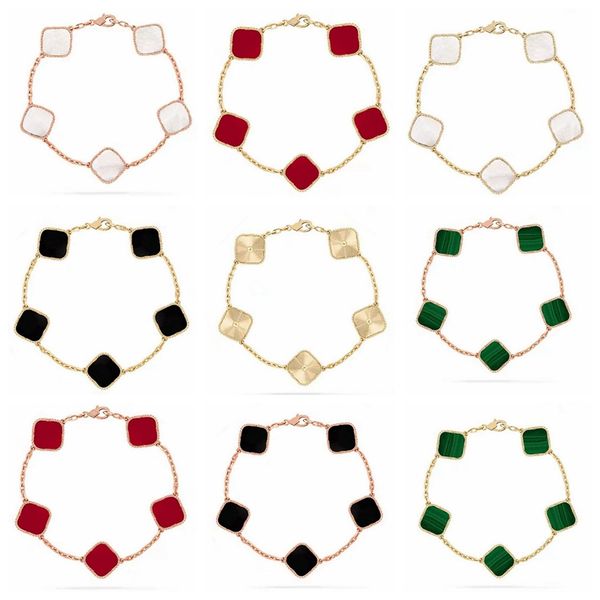 Classic Design 4 Leaf Clover Charm Bracelet 18K Gold Stainless Steel Jewelry for Gift
Classic Design 4 Leaf Clover Charm Bracelet 18K Gold Stainless Steel Jewelry for Gift