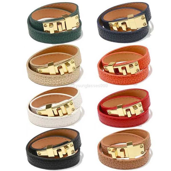 fashion single 2023 loop leather bracelet for men and women couples luxury litchi pattern belt buckle alloy bracelet punk innovative designe, Golden;silver
fashion single 2023 loop leather bracelet for men and women couples luxury litchi pattern belt buckle alloy bracelet punk innovative designe, Golden;silver