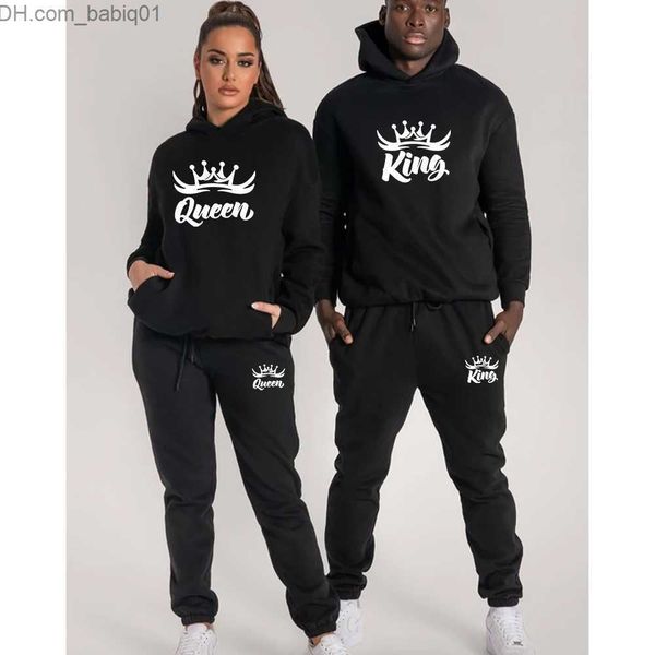 men's tracksuits king or queen print fashion couple tracksuit set hoodie and pant set tracksuit 2pcs t230802, Gray
men's tracksuits king or queen print fashion couple tracksuit set hoodie and pant set tracksuit 2pcs t230802, Gray