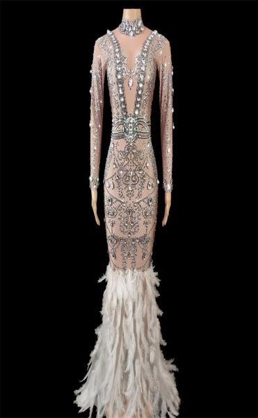 sparkly white feather tail dress women evening prom celebrity party birthday long dresses singer stage costume 2208121244755, Black;gray
sparkly white feather tail dress women evening prom celebrity party birthday long dresses singer stage costume 2208121244755, Black;gray