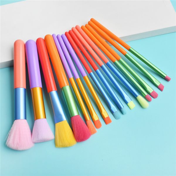 15pcs makeup brushes set professional powder foundation eyeshadow blending brushes colourful maquiagem rainbow cosmetic tools
15pcs makeup brushes set professional powder foundation eyeshadow blending brushes colourful maquiagem rainbow cosmetic tools