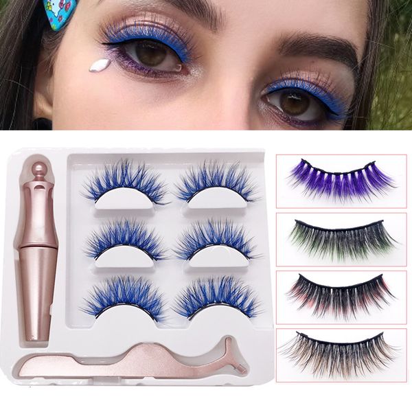 false eyelashes 3 pairs colored magnetic waterproof eyeliner tweezer set no glue lashes colorful fake eyelash 230801
false eyelashes 3 pairs colored magnetic waterproof eyeliner tweezer set no glue lashes colorful fake eyelash 230801