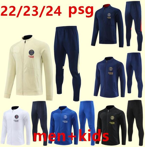 23 24 psgs mens kids soccer tracksuit jersey kit 22/23 paris mbappe men football jerseys training suit tracksuits jacket set chandal futbol, Black
23 24 psgs mens kids soccer tracksuit jersey kit 22/23 paris mbappe men football jerseys training suit tracksuits jacket set chandal futbol, Black