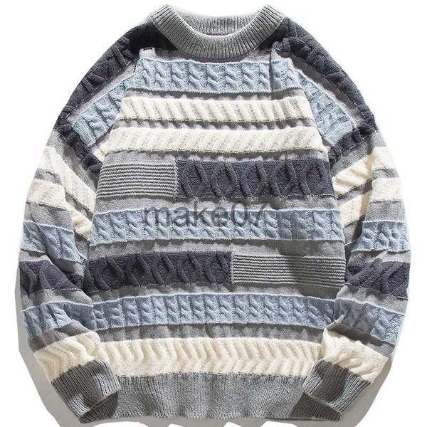 men's sweaters 2022 wavy stripe sweater for men irregularity spliced jacquard knitwear pullover winter women sweater oversized men clot, White;black
men's sweaters 2022 wavy stripe sweater for men irregularity spliced jacquard knitwear pullover winter women sweater oversized men clot, White;black