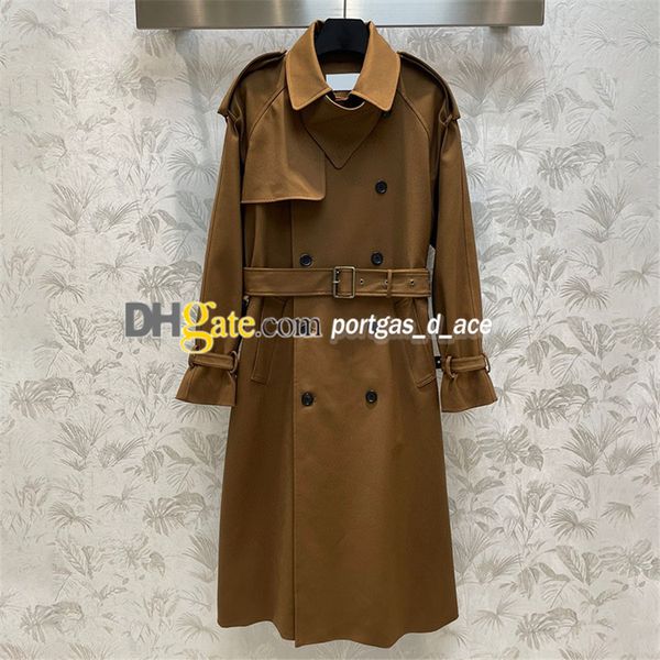 luxury women trench coat brown long sleeve coats double breasted spring autumn jacket woman outerwear, Black
luxury women trench coat brown long sleeve coats double breasted spring autumn jacket woman outerwear, Black