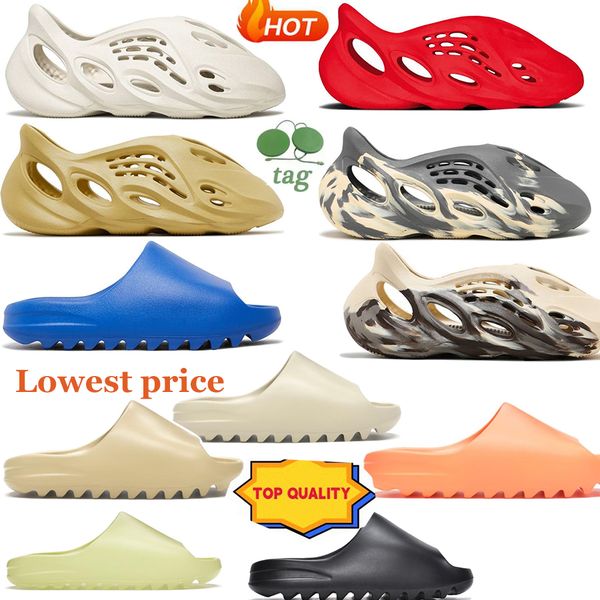 foam runners with box foam slippers designer shoes vermillion mineral blue onyx slider slipper ochre enflame resin pantoufle mens women size, Black 
foam runners with box foam slippers designer shoes vermillion mineral blue onyx slider slipper ochre enflame resin pantoufle mens women size, Black