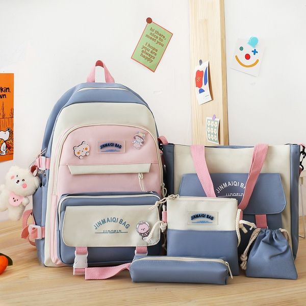 school bags 5 in 1 school bag for teenager girls boys multifunctional student backpack large capacity book bags women schoolbag travel pack
school bags 5 in 1 school bag for teenager girls boys multifunctional student backpack large capacity book bags women schoolbag travel pack