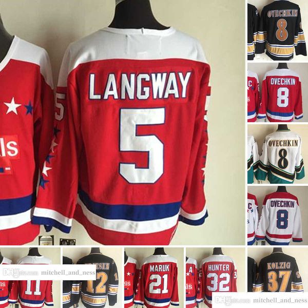 1974-1999 movie retro ccm hockey jersey embroidery 8 alex ovechkin 68 jaromir jagr 5 rod langway 11 mike gartner 21 dennis maruk 32 dale hun, Black;red
1974-1999 movie retro ccm hockey jersey embroidery 8 alex ovechkin 68 jaromir jagr 5 rod langway 11 mike gartner 21 dennis maruk 32 dale hun, Black;red