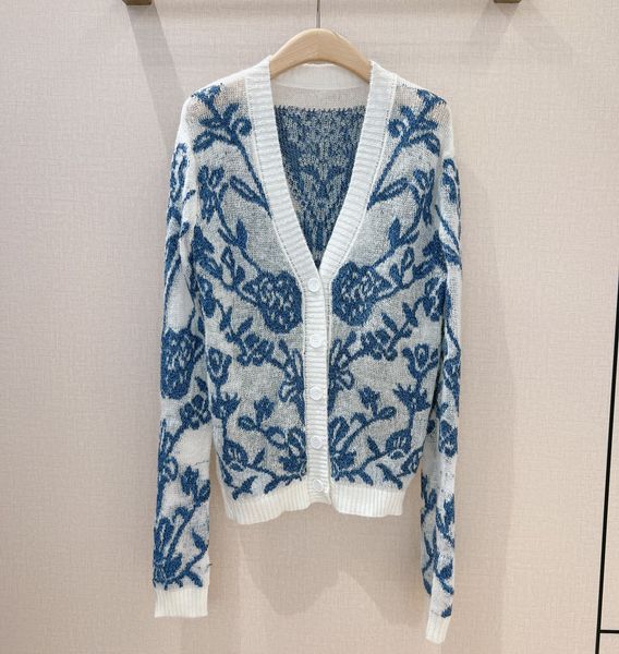 women's sweater european fashion brand mohair flower pattern knitting cardigan, White;black
women's sweater european fashion brand mohair flower pattern knitting cardigan, White;black