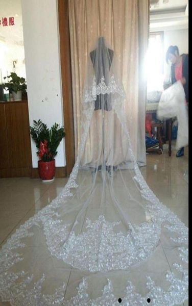selling luxury real image wedding veils three meters long veils lace applique crystals two layers cathedral length brid8481165, Black
selling luxury real image wedding veils three meters long veils lace applique crystals two layers cathedral length brid8481165, Black