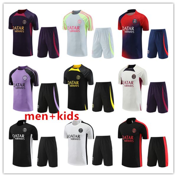 22/23/24 psgs soccer jerseys tracksuit 2023 2024 paris sportswear men kids training suit short sleeved suit football kit uniform chandal swe, Black
22/23/24 psgs soccer jerseys tracksuit 2023 2024 paris sportswear men kids training suit short sleeved suit football kit uniform chandal swe, Black