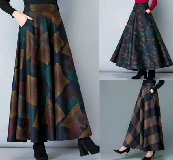 autumn and winter woolen skirt high waist thin versatile pockets long skirt elastic waist aline big skirt 2203094195463, Black
autumn and winter woolen skirt high waist thin versatile pockets long skirt elastic waist aline big skirt 2203094195463, Black