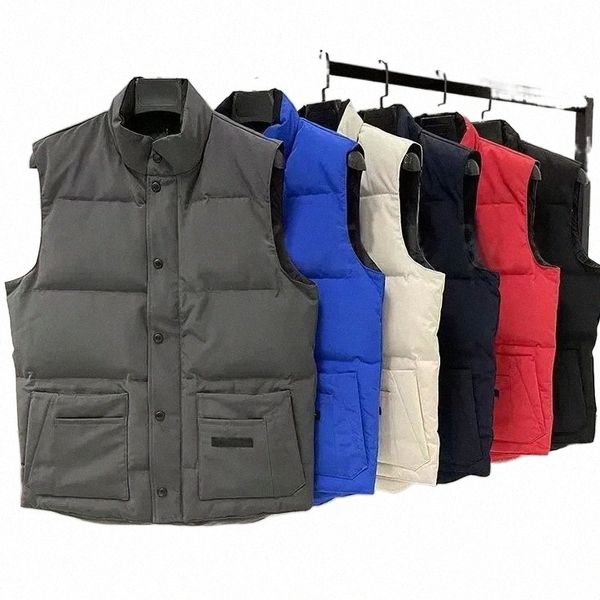 designer vest men's and women's sweatshirt authentic luxury goose feather material loose coat fashion trend coat p0fl#, Black;brown