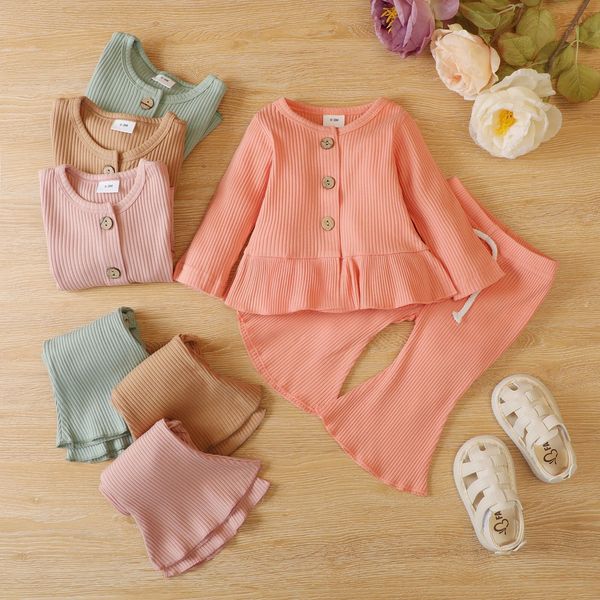 clothing sets 0 18m baby girls solid color clothes outfits cotton long sleeve flare pants 2pcs spring autumn toddler suits 230802, White
clothing sets 0 18m baby girls solid color clothes outfits cotton long sleeve flare pants 2pcs spring autumn toddler suits 230802, White