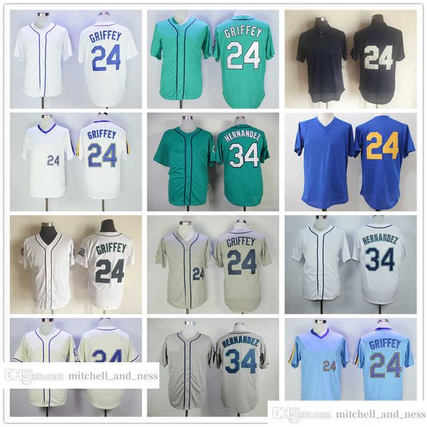 vintage movie baseball wears jersey 24 ken griffey 34 felix hernandez blank jerseys men women youth size s--xxxl, Blue;black
vintage movie baseball wears jersey 24 ken griffey 34 felix hernandez blank jerseys men women youth size s--xxxl, Blue;black