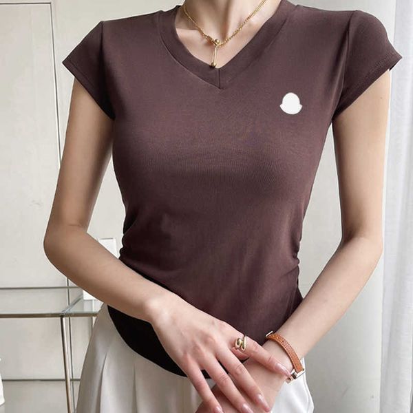2023 fashion short-sleeved solid color modal v-neck short-sleeved t-shirt women's summer luxury basic simple pleated curved women', White
2023 fashion short-sleeved solid color modal v-neck short-sleeved t-shirt women's summer luxury basic simple pleated curved women', White