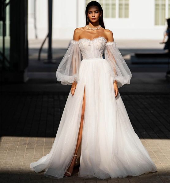 elegant long sweetheart ivory wedding dresses with sleeves a-line tulle flowers sweep train vestidos de novia abendkleid bridal gown for wom, White
elegant long sweetheart ivory wedding dresses with sleeves a-line tulle flowers sweep train vestidos de novia abendkleid bridal gown for wom, White