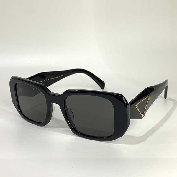 square acetate fiber sunglasses with triangular golden logo designer sunglasses for women pr17w rectangular frame mens beach vacation glasse, White;black
square acetate fiber sunglasses with triangular golden logo designer sunglasses for women pr17w rectangular frame mens beach vacation glasse, White;black