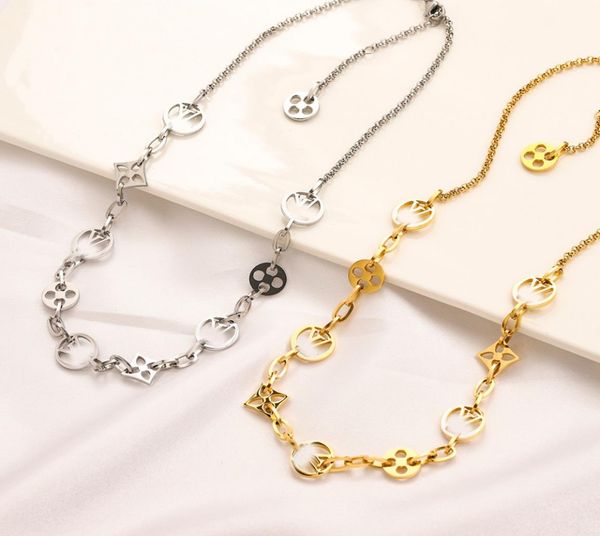 2023 luxury 18k gold plated stainless steel necklaces chain choker flower letter pendant statement fashion womens necklace steel s3473532, Silver
2023 luxury 18k gold plated stainless steel necklaces chain choker flower letter pendant statement fashion womens necklace steel s3473532, Silver