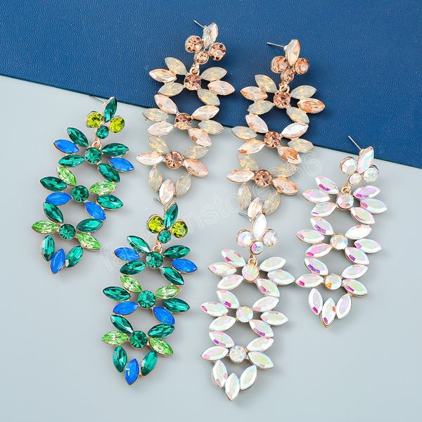 colorful rhinestone flower dangle earrings for women fashion jewelry party earrings accessorie, Silver
colorful rhinestone flower dangle earrings for women fashion jewelry party earrings accessorie, Silver