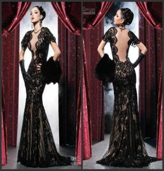 new black evening dresses backless lace prom party gowns sheath mermaid sheer crew illusion open back sweep train pageant gow3193370, Black;red
new black evening dresses backless lace prom party gowns sheath mermaid sheer crew illusion open back sweep train pageant gow3193370, Black;red