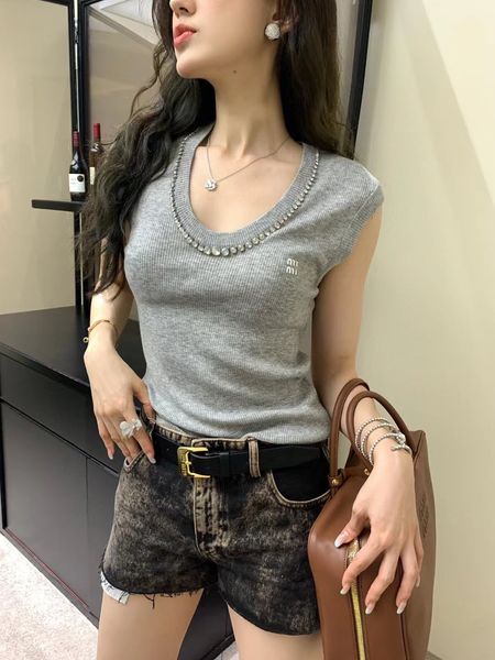 women knitted tanks diamonds summer slim fit u-neck knit vest bottom shirt sleeveless tank top, White
women knitted tanks diamonds summer slim fit u-neck knit vest bottom shirt sleeveless tank top, White