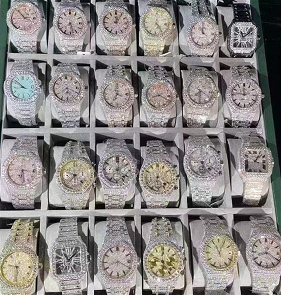 luxury mens watch for men designer movement watches diamond moissanite watch montre iced out watch automatic men's montre luxe mens lux, Slivery;brown
luxury mens watch for men designer movement watches diamond moissanite watch montre iced out watch automatic men's montre luxe mens lux, Slivery;brown