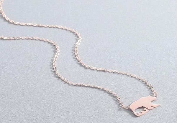 necklace women stainless steel simple polar bear choker chain necklace steel fashion rose gold boho jewelry on the neck7376469, Silver 
necklace women stainless steel simple polar bear choker chain necklace steel fashion rose gold boho jewelry on the neck7376469, Silver