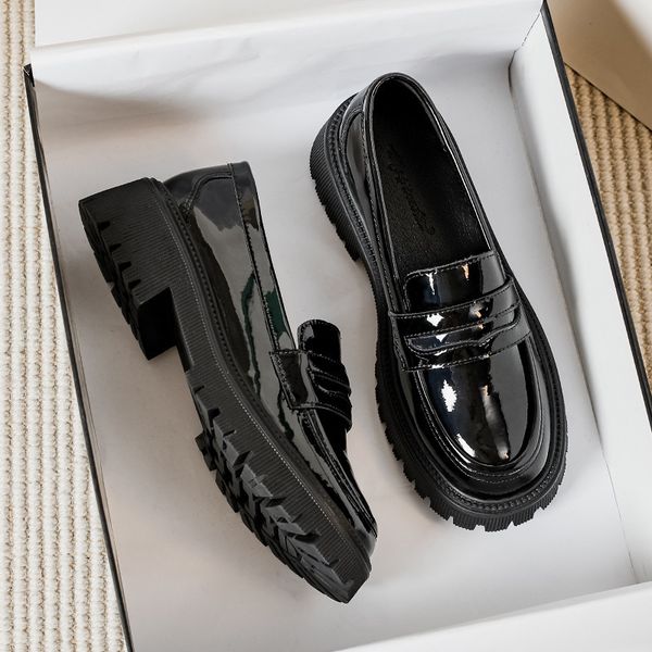dress shoes patent leather ballet flats loafers oxfords female footwear british style clogs platform casual sneaker round toe b 230801, Black
dress shoes patent leather ballet flats loafers oxfords female footwear british style clogs platform casual sneaker round toe b 230801, Black