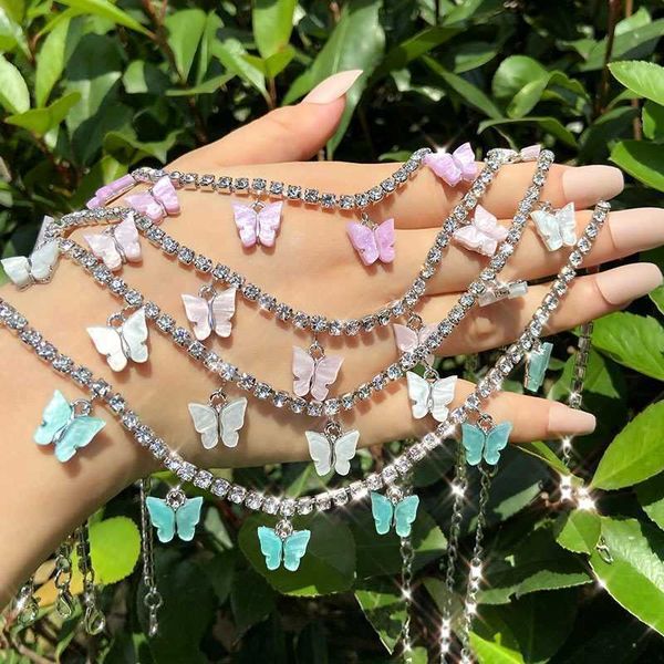 strands new fashion 7 butterfly pendant necklace for women silver color rhinestone gummy bear tennis chain choker jewelry gift 230613, Black
strands new fashion 7 butterfly pendant necklace for women silver color rhinestone gummy bear tennis chain choker jewelry gift 230613, Black