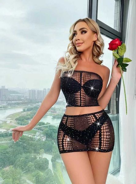 constant color fun underwear new bright diamond temptation hollow out mesh cloth set perspective wrapped hip skirt for women, Black;white
constant color fun underwear new bright diamond temptation hollow out mesh cloth set perspective wrapped hip skirt for women, Black;white