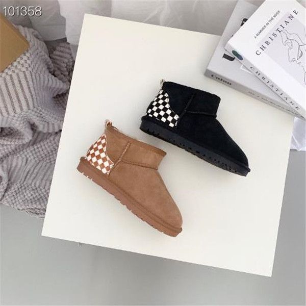 checkerboard mini short boots same style snow boots women's new winter sheep fur integrated plus fleece thick cotton shoes size us4-14, Black
checkerboard mini short boots same style snow boots women's new winter sheep fur integrated plus fleece thick cotton shoes size us4-14, Black