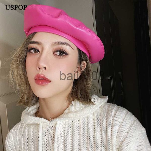 stingy brim hats uspop autumn winter hats women berets solid color pu leather beret hat rose red berets j230802, Blue;gray
stingy brim hats uspop autumn winter hats women berets solid color pu leather beret hat rose red berets j230802, Blue;gray