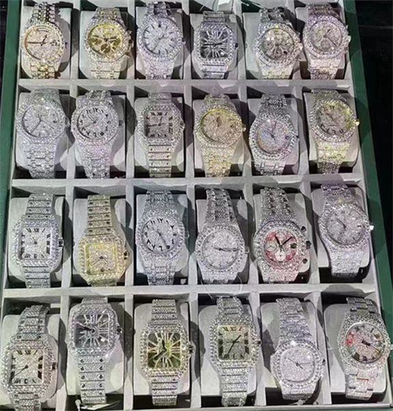 luxury mens watch for men designer movement watches diamond moissanite watch montre iced out watch automatic men's montre luxe mens lux, Slivery;brown
luxury mens watch for men designer movement watches diamond moissanite watch montre iced out watch automatic men's montre luxe mens lux, Slivery;brown
