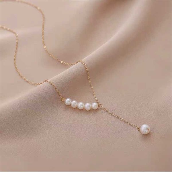 strands natural pearl necklace female valentine's day gift clavicle chain fashion joker niche luxury sense of luxury. 230613, Black
strands natural pearl necklace female valentine's day gift clavicle chain fashion joker niche luxury sense of luxury. 230613, Black