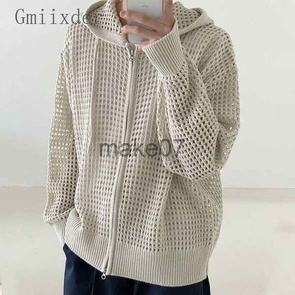 men's sweaters gmiixder hollow out knitwear jacket men's hooded long sleeved cardigan sunscreen coat korean trendy designer zipper, White;black
men's sweaters gmiixder hollow out knitwear jacket men's hooded long sleeved cardigan sunscreen coat korean trendy designer zipper, White;black